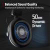 Picture of FIFINE Studio Monitor Headphones for Recording-Over Ear Wired Headphones for Podcast Monitoring, Streaming Comfortable Equipment with Detachable Cables 3.5mm or 6.35mm Jack, Black, on PC/Mixer-H8