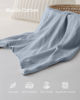 Picture of Blissful Diary Muslin Nursing Cover for Breastfeeding, Breathable Breastfeeding Cover up with Arch Neckline for Women, Nursing Apron(Light Blue)