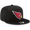 Picture of New Era NFL 9FIFTY Team Color Adjustable Snapback Hat Cap - One Size (US, Alpha, One Size, Arizona Cardinals - Black)