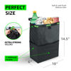 Picture of CarCan The Original 3 in 1 Hanging Car Trash Can for Back Seat, Cooler & Storage Bag - Metal Framed, Washable & Reusable Car Trash Bin with 3 Pockets (Pack of 1)