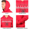 Picture of Ultra Game NBA Official Men’s Super Soft Midtown Hoodie Pullover Sweatshirt - Unisex, Toronto Raptors, Team Color, XX-Large