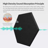 Picture of Amantech 12 Pack Acoustic Panels Self Adhesive Sound Proof Foam, High Density Sound Acoustic Foam Panel, 12X10.23X0.4 Inch Hexagon Wall Panels in Home,Office,Reccording Room,Studio(Black)