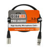 Picture of Gearlux XLR Microphone Cable, Fully Balanced, Male to Female, 3.2 Feet - 2 Pack