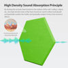 Picture of Amantech 12 Pack Acoustic Panels Self Adhesive Sound Proof Foam, High Density Sound Acoustic Foam Panel, 12 X 10.23 X 0.4 Inch Hexagon Wall Panels in Home,Office,Reccording Room,Studio (Fruit Green)…