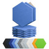 Picture of Amantech 12 Pack Acoustic Panels Self Adhesive Sound Proof Foam, High Density Sound Acoustic Foam Panel, 12X10.23X0.4 Inch Hexagon Wall Panels in Home,Office,Reccording Room,Studio(Sky Blue)