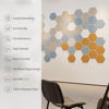 Picture of Amantech 12 Pack Acoustic Panels Self Adhesive Sound Proof Foam, High Density Sound Acoustic Foam Panel, 12X10.23X0.4 Inch Hexagon Wall Panels in Home, Office, Reccording Room, Studio(Orange)