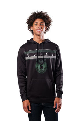 Picture of Ultra Game NBA Men's Fleece Midtown Pullover Sweatshirt, Black, Small