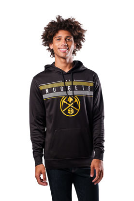 Picture of Ultra Game mens Poly Midtown NBA Men s Fleece Hoodie Pullover Sweatshirt, Black, Small US