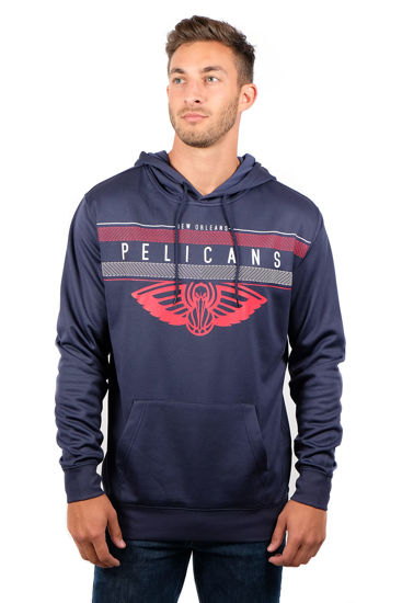 Picture of Ultra Game NBA Official Men’s Super Soft Midtown Hoodie Pullover Sweatshirt - Unisex, New Orleans Pelicans, Team Color, X-Large