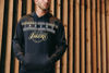 Picture of Ultra Game NBA Official Men’s Super Soft Midtown Hoodie Pullover Sweatshirt - Unisex, Los Angeles Lakers, Black, X-Large