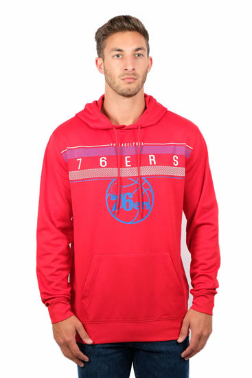 Picture of Ultra Game NBA Official Men’s Super Soft Midtown Hoodie Pullover Sweatshirt - Unisex, Philadelphia 76ers, Team Color, X-Large
