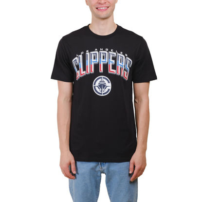 Picture of Ultra Game Men's Standard Arched Plexi Short Sleeve Tee Shirt, Black, XX-Large