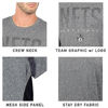 Picture of Ultra Game Men's Standard Active Tee Shirt, Charcoal Heather, Medium