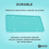Picture of Rightcar Solutions Silicone License Plate Frames | The Original Premium Grade Silicone Car Plate Frame | Rust Proof, Rattle Proof, Weather Proof License Plate Holder (Aqua Blue)