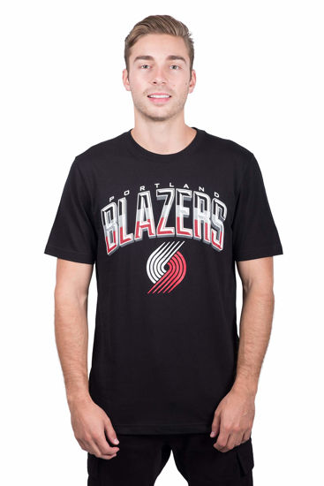 Picture of Ultra Game Men's Standard Arched Plexi Short Sleeve Tee Shirt, Black, Large