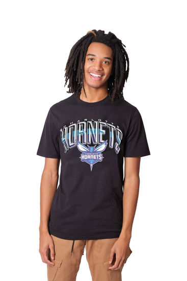 Picture of Ultra Game Men's Standard Arched Plexi Short Sleeve Tee Shirt, Black, X-Large