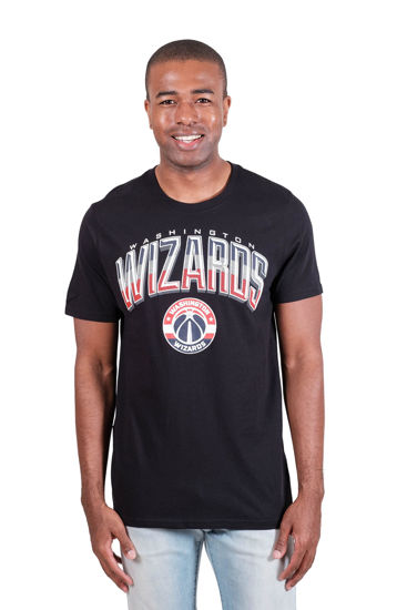 Picture of Ultra Game Men's Standard Arched Plexi Short Sleeve Tee Shirt, Black, X-Large
