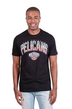Picture of Ultra Game Men's Standard Arched Plexi Short Sleeve Tee Shirt, Black, Medium