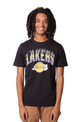 Picture of Ultra Game Men's Standard Arched Plexi Short Sleeve Tee Shirt, Black, Small