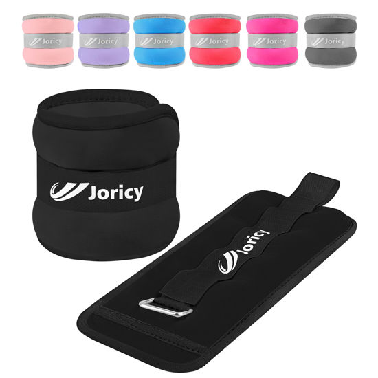 Picture of Ankle Weights, Wrist Leg Arm Weights for Women Men Kids with Adjustable Straps, Strength Training Weighted for Yoga, Jogging, Running, Walking, Fitness, Gym Workout - 1LBS Pair (0.5 LB Each Weight),