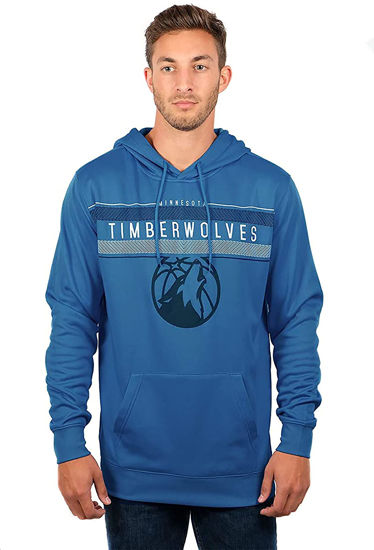 Picture of Ultra Game NBA Official Men’s Super Soft Midtown Hoodie Pullover Sweatshirt - Unisex, Minnesota Timberwolves, Team Color, X-Large