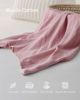 Picture of Blissful Diary Muslin Nursing Cover for Breastfeeding, Breathable Breastfeeding Cover up with Arch Neckline for Women, Nursing Apron(Blush Pink)