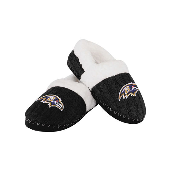 Picture of FOCO Baltimore Ravens NFL NFL Womens Team Color Moccasin Slipper - XL