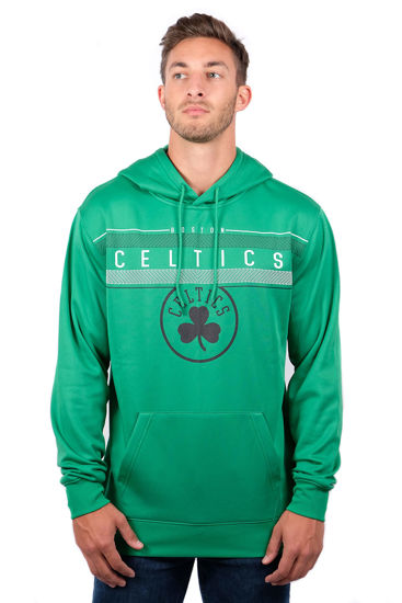 Picture of Ultra Game NBA Official Men’s Super Soft Midtown Hoodie Pullover Sweatshirt - Unisex, Boston Celtics, Team Color, Small