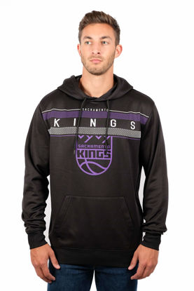 Picture of Ultra Game NBA Official Men’s Super Soft Midtown Hoodie Pullover Sweatshirt - Unisex, Sacramento Kings, Black, Small