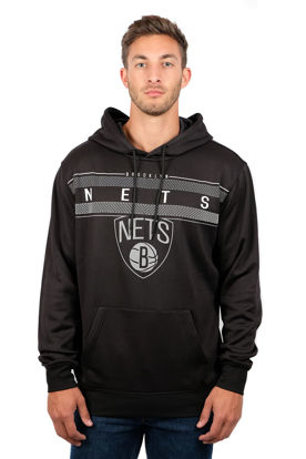 Picture of Ultra Game Men's Standard Fleece Hoodie Pullover Sweatshirt Poly Midtown, Black, Small