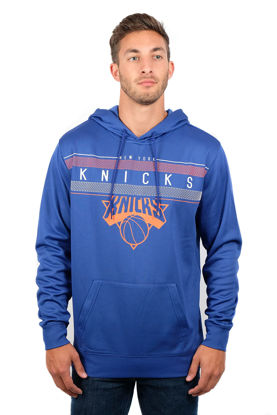 Picture of Ultra Game NBA Official Men’s Super Soft Midtown Hoodie Pullover Sweatshirt - Unisex, New York Knicks, Team Color, Large