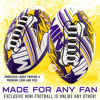 Picture of Franklin Sports NFL Minnesota Vikings Football - Youth Mini Football - 8.5" Football- SPACELACE Easy Grip Texture- Perfect for Kids !