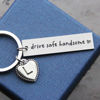 Picture of OFlyDesigns Drive Safe Handsome Keychain for Boyfriend Husband, Brother, Valentine's Gifts, Stainless Steel Key Chain, Personalized Name Keychain Gift, Boyfriend Birthday Gift