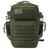 Picture of QT&QY 25L Military Tactical Backpacks For men Motorcycle Army Laser cut Molle Daypack small EDC Bug Out Bag Gym Rucksack With Dual Cup Holders medical Rucksack Green