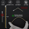 Picture of PINGMIC Gun Cleaning Supplies - Gun Cleaning Patches 600PCS and Gun Cleaning Swabs 600PCS, 6" Long Cotton Swabs, 2" x 2" Lint Free Gun Cleaning Cloth Fit Most Caliber Firearms