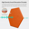 Picture of Amantech 12 Pack Acoustic Panels Self Adhesive Sound Proof Foam, High Density Sound Acoustic Panel, 12X10.23X0.4 Inch Hexagon Panels in Home, Office, Reccording Room, Studio,and more(Orange-Red)