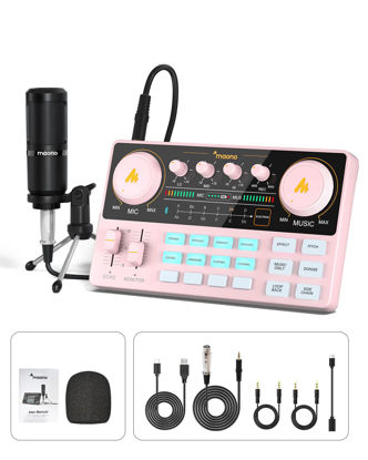 Picture of MAONO Podcast Equipment Bundle Audio mixer All-in-One Podcast Production Studio with 3.5mm Microphone for Live Streaming, Podcast Recording, PC, Smartphone, DJ MaonoCaster Lite (AU-AM200-S1)