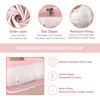 Picture of ALLOPERA Pregnancy Pillow, Full Body Maternity Pillow 57 inch, with Removable Washable Cover - Sleep Support for Legs, Back, Neck, Shoulder, HIPS, Belly for Pregnent Women, Jersey Knit Cotton (Pink)