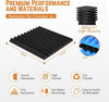Picture of Acoustic Foam Panels 12 Pack 1" x 12"x 12" High Density Soundproofing Wedges for Wall Sound Proof Foam Panels Noise Absorbing Blocker and Sound-Damping Black Perfect for Studio Office Gaming Room