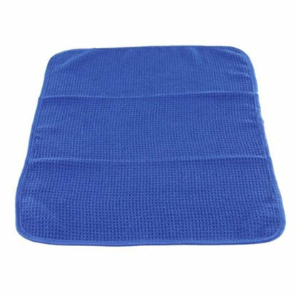 Picture of Chemical Guys MIC_708_1 Waffle Weave Towel for Home & Auto Glass, Windows, Mirrors & More, Blue (24 in. x 16 in.)