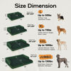 Picture of Orthopedic Large Dog Bed Washable, Orthopedic Emerald Dog Beds with Egg Foam Support, Removable, Machine Washable Plush Cover and Non-Slip Bottom for Extra Large Dogs