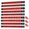 Picture of ALOANES 9 PC ABS Socket Organizer, 1/2 inch, 3/8 inch and 1/4 inch Drive Socket Rail Holders, Heavy Duty Socket Racks, Black Rails with Red Clips