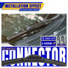 Picture of 3 wipers Replacement for 2010-2014 Subaru Outback/2010-2014 Subaru Legacy, Windshield Wiper Blades Original Equipment Replacement - 26"/19"/14" (Set of 3) U/J HOOK