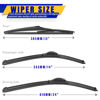 Picture of 3 wipers Replacement for 2012-2019 Fiat 500, Windshield Wiper Blades Original Equipment Replacement - 24"/14"/12" (Set of 3) U/J HOOK