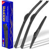 Picture of 3 wipers Replacement for 2007-2017 Jeep Wrangler/2008-2018 Jeep Wrangler JK, Windshield Wiper Blades Original Equipment Replacement - 15"/15"/13" (Set of 3) U/J HOOK