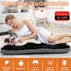 Picture of POCBLUE Deluxe Washable XXL Dog Bed Dog Crate Mat 48 inch Comfy Fluffy Kennel Pad Anti-Slip for Dogs Up to 110 lbs, 48" x 30", Black