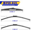 Picture of 3 wipers Replacement for 2012-2018 Ford Focus, Windshield Wiper Blades Original Equipment Replacement - 28"/28"/12" (Set of 3) Pinch Tap