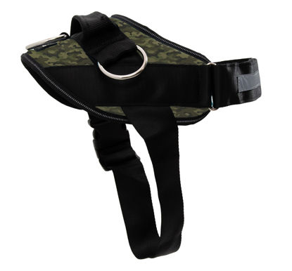 Picture of ShawnCo Essential Dog Harness, No-Pull Pet Vest with 3 Leash Clips, No Choke, Reflective, Adjustable and Padded, for Easy Walking and Training for Small, Medium and Large Dogs (Military Camo, M)