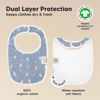 Picture of 8-Pack Organic Baby Bibs for Boys, Girls - Soft Cotton Drooling and Teething Baby Bibs, Baby Girl Bibs, Baby Boy Bibs, Baby Drool Bibs for Baby Girl, Boy, Newborn Infant Bibs (Pets & Paws)