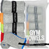 Picture of Acteon Microfiber Quick Dry Gym Towel, Silver ION Odor-Free Absorbent Fiber, Fast Drying, Men & Women Workout Gear for Body Sweat, Working Out, Towels
